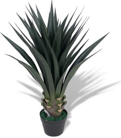 Planta iúca artificial com vaso 85 cm verde