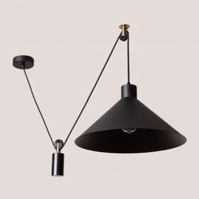 Candeeiro De Teto Suspenso Em Ferro Filat Preto - Sklum