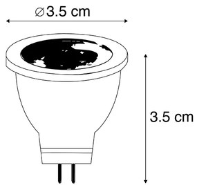 Conjunto de 5 Lâmpada LED G4 MR11 2.7W 210 lm 3000K 12V