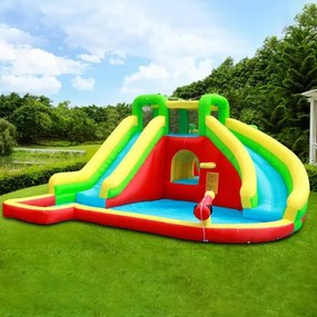 Castelo insuflável para crianças Water Jump Multicolorido (inclui ventilador)