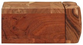 Prateleiras parede 2 pcs 30x17x8 cm madeira de acácia maciça