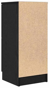 Buffets 2 pcs em Carvalho Preto, 30x30x70 cm, Feito de Madeira Derivad