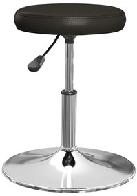 Cadeiras de jantar 2 pcs couro artificial preto