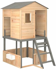 Conjunto de brincar para exterior madeira de abeto maciça