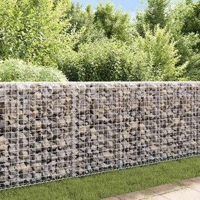 Muro gabião com tampas aço galvanizado 200x20x85 cm
