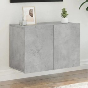 vidaXL Móvel de parede para TV 60x30x41 cm cinzento cimento