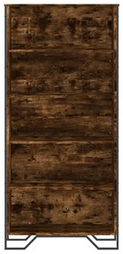 Estante 80x31x169 cm derivados de madeira carvalho fumado