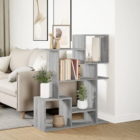 Estante divisória 92x29x112 cm derivados madeira cinza sonoma
