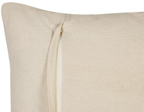 Almofada decorativa em algodão branco 45 x 45 cm CATALPA Beliani
