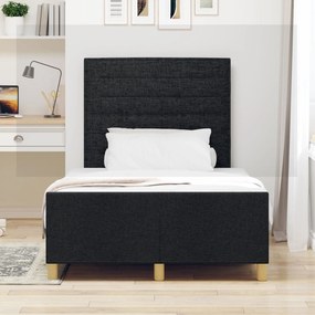 Cama vidaXL Preta 120x200 cm em Tecido