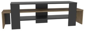 TV Stand Lenora – Carvalho Preto – 150 cm x 45 cm x 35 cm