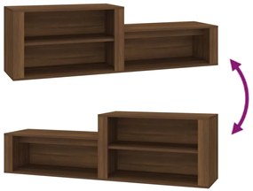 Sapateira 150x35x45 cm derivados de madeira carvalho castanho