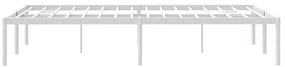 Estrutura de cama 135x190 cm metal branco