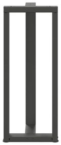 Pés para mesa de bar em forma de T, 2 peças, antracite, 50x35x(100-101