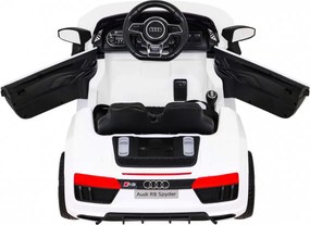 Carro elétrico para Crianças 12V Audi R8 Rodas de EVA Branco