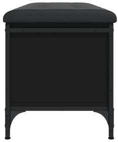 Banco de arrumação 102x42x45 cm derivados de madeira preto