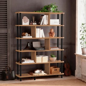 Estante Meta – Preto – 120x168,5x28 cm