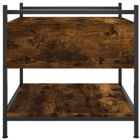 Mesa de centro 50x50x50 cm derivados de madeira carvalho fumado
