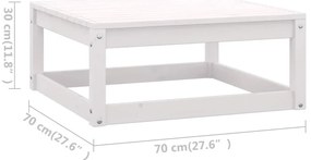 9 pcs conjunto lounge de jardim c/ almofadões pinho maciço