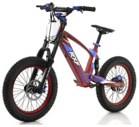 Bicicleta elétrica infantil 500W Roan RXF Evo Racing 18" Vermelho