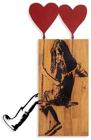 Acessório Decorativo de Parede Ma-386 – Nogueira Preta – 50 x 80 cm