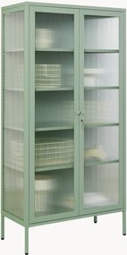 Vitrine em metal com vidro canelado The Collector