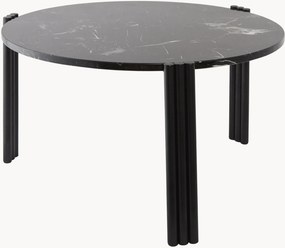 Mesa de centro redonda com tampo em mármore Tribus