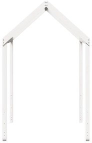 Telhado de cama infantil 207x80,5x151,5 cm pinho maciço branco