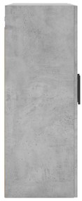 Armários de parede 2 pcs 69,5x34x90 cm cinzento cimento