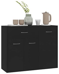Aparador 88x30x70 cm contraplacado preto