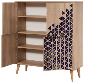 Armário Multiusos Multilux – Carvalho Sonoma – 95x111x36 cm
