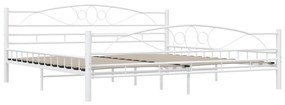 Estrutura de cama 200x200 cm metal branco