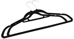 50 pcs conjunto de cabides antiderrapantes veludo preto