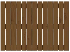 Cabeceira de parede 82,5x3x60 cm pinho maciço castanho-mel