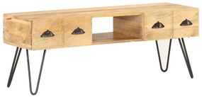 Móvel de TV 120x35x45 cm madeira de mangueira maciça