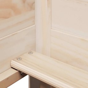 Sofá-cama com telhado 80x200 cm madeira de pinho maciça