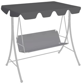 Toldo suplente baloiço 188/168x145/110cm antracite