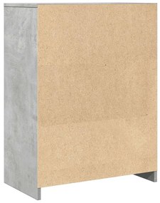 Armário de casa de banho 60x33x80cm contraplacado cinza cimento