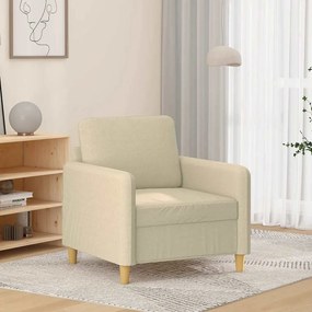 Poltrona 60 cm tecido cor creme