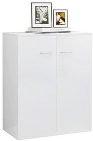 Aparador 60x30x75 cm contraplacado branco brilhante