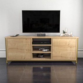 Móvel TV Otis – Carvalho Dourado – 140 cm x 35,3 cm x 50,8 cm