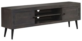 Móvel de TV em madeira de mangueira maciça 140x30x45 cm