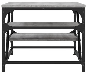 Mesa de centro 100x49x40 cm derivados de madeira cinza sonoma