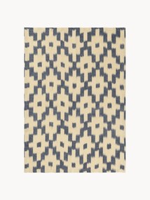 Pano de cozinha em algodão artesanal Ikat