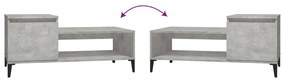 Mesa de centro 100x50x45 cm derivados madeira cinzento cimento