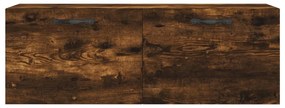 Armário parede 100x36,5x35 cm derivados madeira carvalho fumado