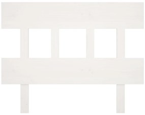 Cabeceira de cama 103,5x3x81 cm pinho maciço branco