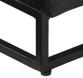 Móvel de TV 110x30x40 cm mangueira maciça e ferro preto