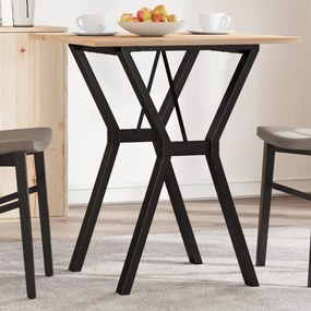 Mesa de jantar estrutura em Y 70x70x75 cm pinho e aço