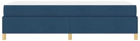 Cama Box Outros Azul e Branco 90 x 190 cm tecido